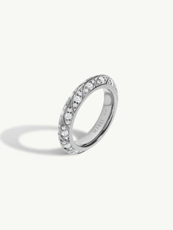 Palmyra Eternity Band Brilliant White Diamonds In Platinum, 4mm