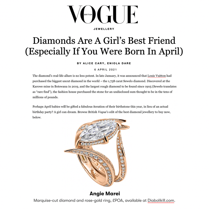 Ayla Arabesque Ring With Pavé-Set Brilliant White Diamonds In 18K Yellow Gold