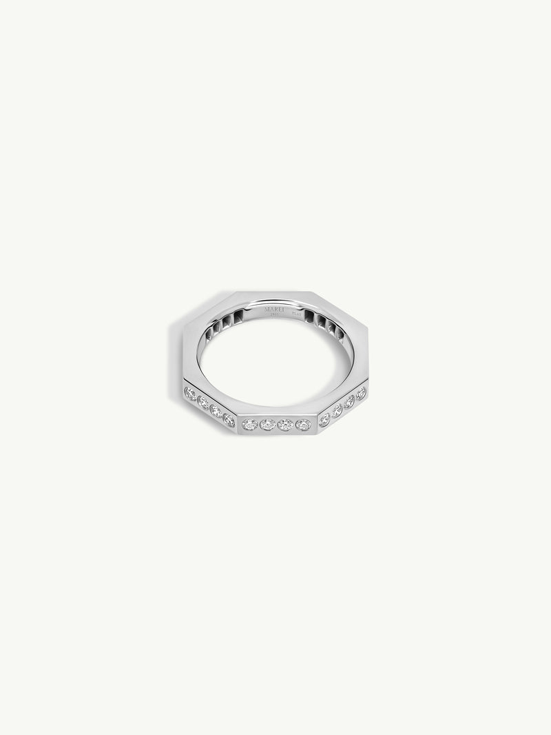 Octavian Brilliant White Diamond Eternity Ring In Platinum