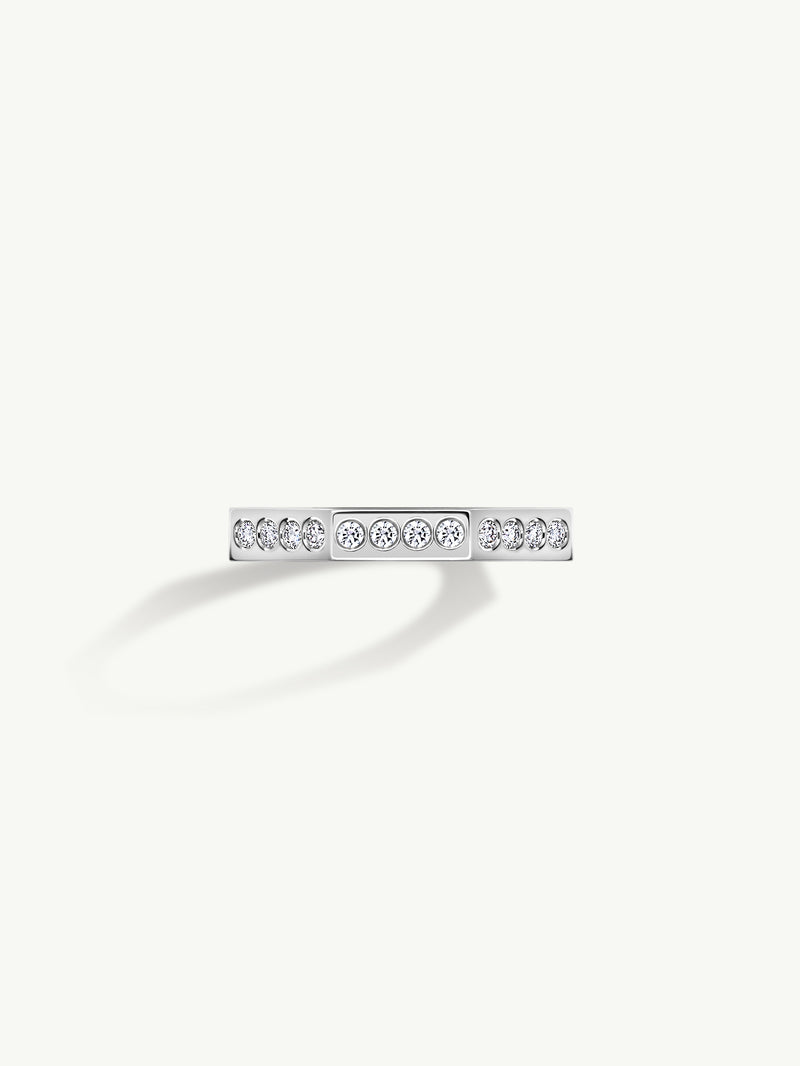 Octavian Brilliant White Diamond Eternity Ring In Platinum