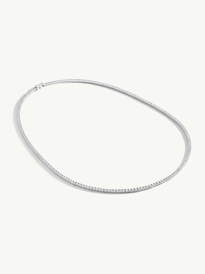 Eternal by Marei Eternity Brilliant-Cut White Diamond Tennis Necklace - 6.00 CTW