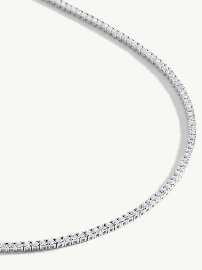 Eternal by Marei Eternity Brilliant-Cut White Diamond Tennis Necklace - 6.00 CTW
