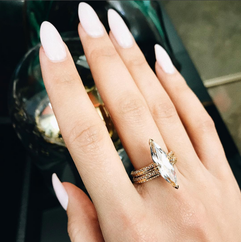 Marei Beveled-Edge Pavé-Set Brilliant White Diamond Wedding Band In Platinum