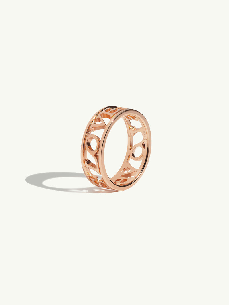 Love Is Love Ring In 18K Rose Gold