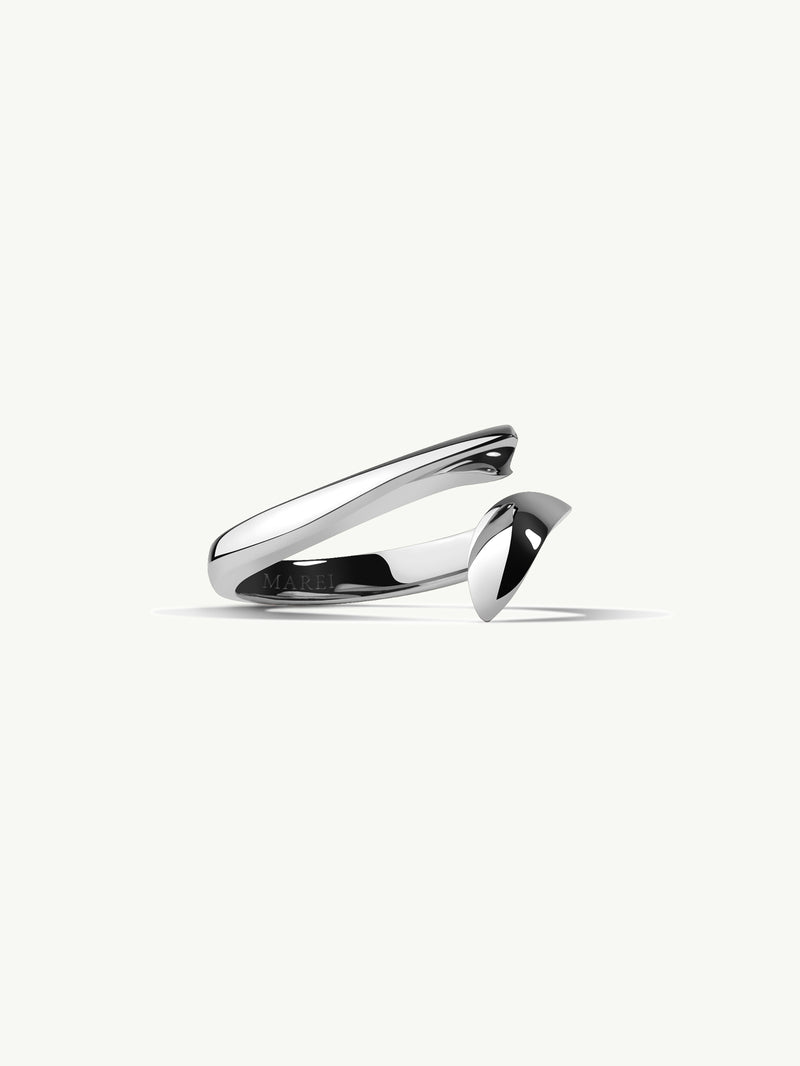 Pythia Serpentine Twist Ring In Platinum - Image 2