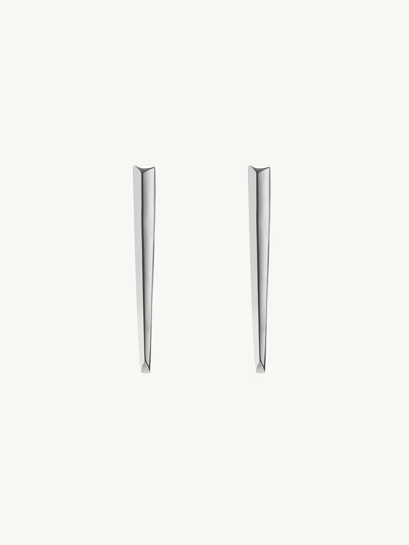 Lilith Dagger Earrings In 18K White Gold