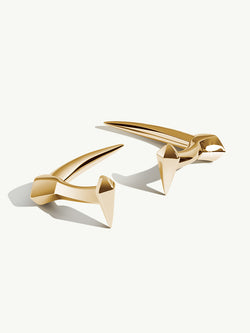 Damian Horn Talisman Cufflinks In 18K Yellow Gold