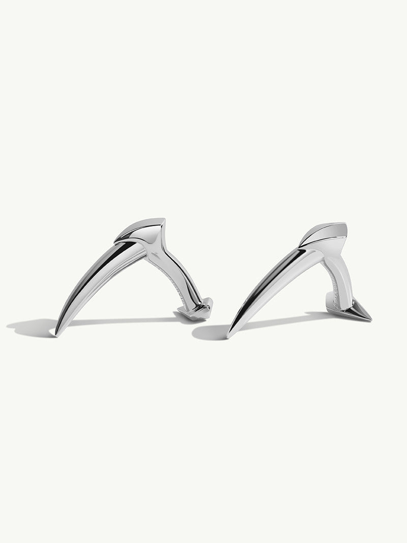 Damian Horn Talisman Cufflinks In 18K White Gold