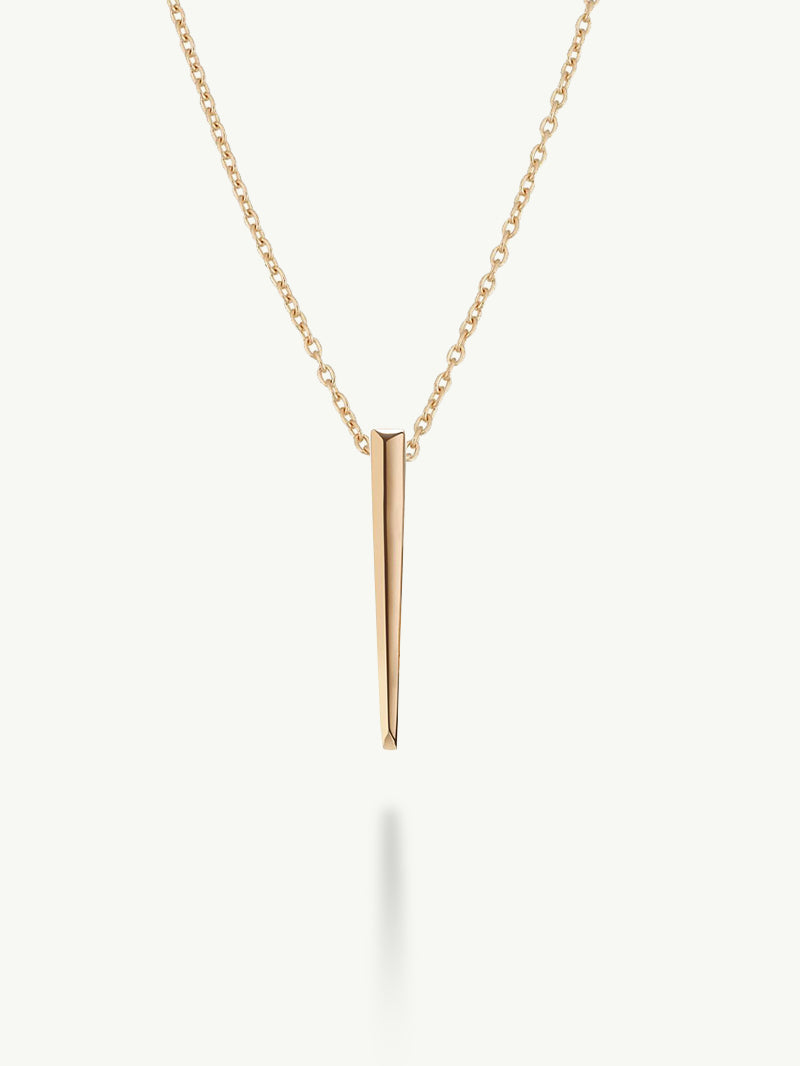 Lilith Dagger Pendant Necklace In 18K Yellow Gold