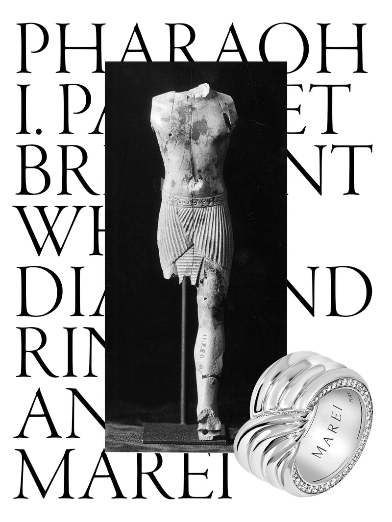 Pharaoh I Pavé-Set Brilliant White Diamond Ring In Platinum